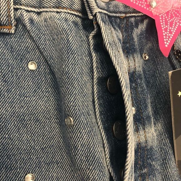 NWT SIMPLE SOCIETY Super High Rise Straight Buttonfly Jeans Size 7/28 - Picture 8 of 15